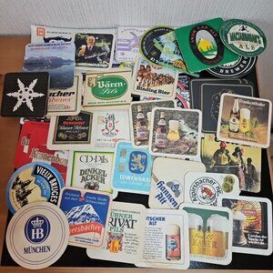 Beer Coaster Lot Germany Belgium France Canada USA Octobetfest Vintage Souvenir